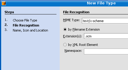 New File Type Wizard